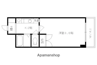 LA FUENTE 友【2階】の間取り