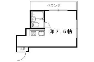 CHATEAU KAZUKI【402号室】の間取り