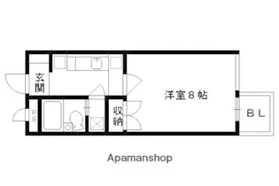 プレシャスコート【202号室】の間取り