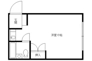 リバーサイド四ノ宮【101号室】の間取り