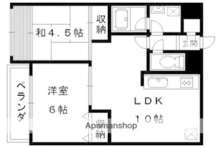 ABLE創久五条大宮【405号室】の間取り