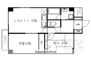 ベルム西陣【702号室】の間取り