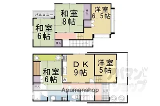 京都府京都市左京区下鴨宮崎町【一戸建】の間取り