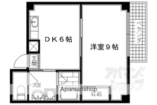 アイ・アール六角【102号室】の間取り