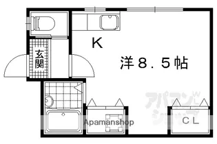 シャローム西野II【A号室】の間取り