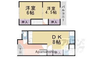 京都府京都市山科区東野舞台町【一戸建】の間取り