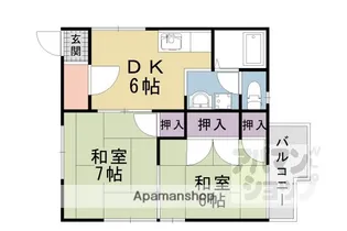福崎ハイツ【201号室】の間取り