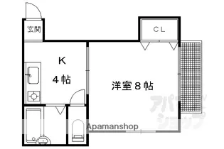 コーポ牧II【103号室】の間取り