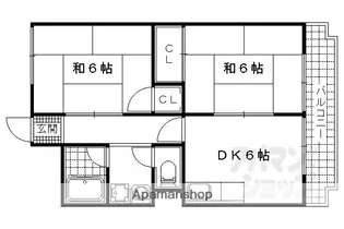 山本ハイツ【202号室】の間取り