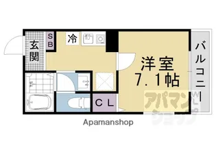 ルミエール梛【203号室】の間取り