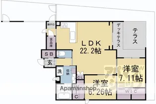 BELLISSIMO継孝院【101号室】の間取り