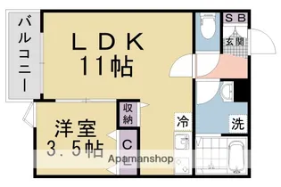 仮称)ジーメゾン山科ヴェリタ【102号室】の間取り