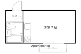 1Rの間取り画像