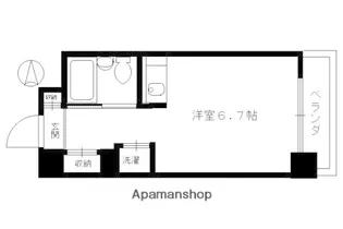 スカイノブレ京都四条大宮【606号室】の間取り