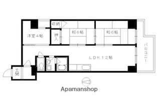 ルネ・河原町【902号室】の間取り
