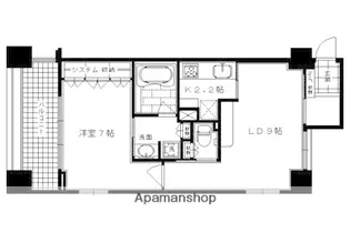 1LDKの間取り画像