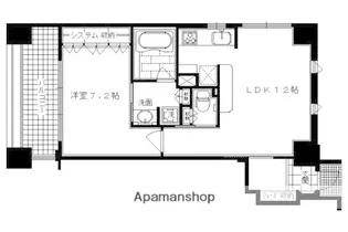 1LDKの間取り画像