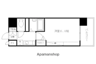 デ・リード烏丸西【1003号室】の間取り