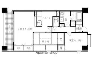 メゾン油小路【202号室】の間取り