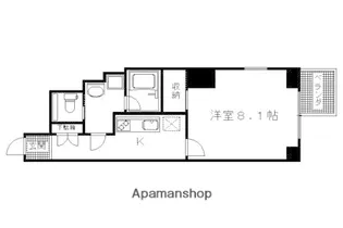 アスヴェル京都二条駅前【8階】の間取り