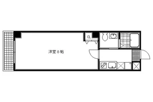 フラッティ今出川天神【608号室】の間取り