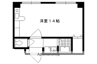サンシティアビタシオン鴨川【003号室】の間取り