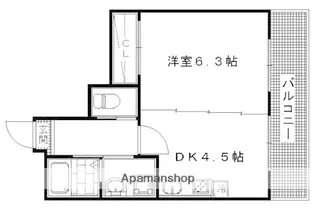 パラシオ池田【107号室】の間取り