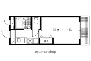稲井ハイツ北山【305号室】の間取り