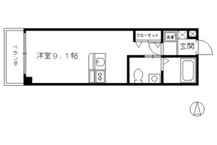 ベストレジデンス二条城【202号室】の間取り