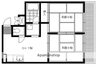 Yコーポ【402号室】の間取り