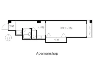 ラピス四条【308号室】の間取り