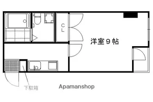 シャトレナカイ三条【302号室】の間取り