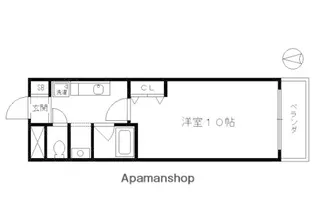 プラザ五条鴨川【405号室】の間取り
