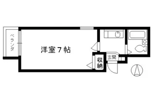 エルフ上夷【202号室】の間取り