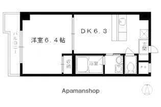 下京区西七条掛越町マンション【6階】の間取り