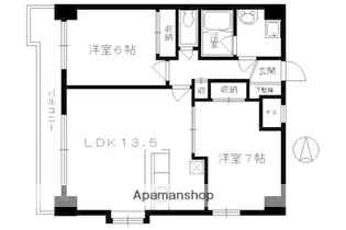 下京区西七条掛越町マンション【9階】の間取り