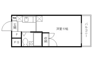 パルティール御陵【205号室】の間取り