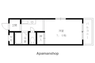 リバージュYMH【105号室】の間取り