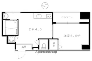 プロスペクト河原町五条【1006号室】の間取り