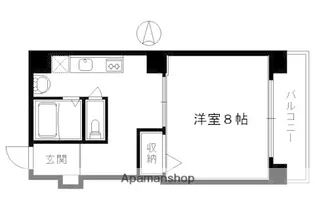 プロスペクト河原町五条【1005号室】の間取り