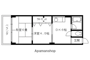 コーポ吉沢【303号室】の間取り