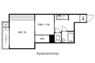 コーポひいらぎ【303号室】の間取り