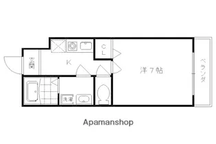 プチフルール嵐山【103号室】の間取り