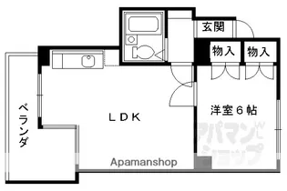 ライオンズ御前三条ビル【2-B号室】の間取り