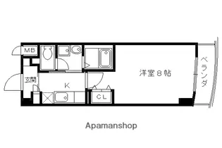 ヴィヴィ嵐山【306号室】の間取り