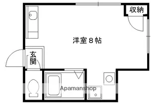 ラウンドシティワン【303号室】の間取り