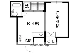 新大宮ハイツ【407号室】の間取り