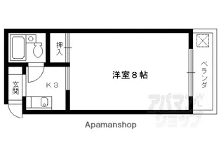 シンプルハイツベニス【5D号室】の間取り