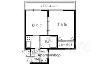 KIND(EN)II【105号室】の間取り
