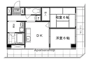 パレット御池【6階】の間取り